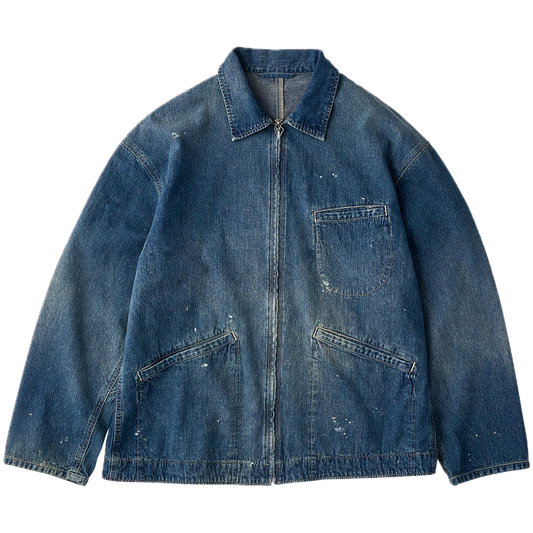 Porter Classic BREAKFAST DENIM ZIP UP JACKET
