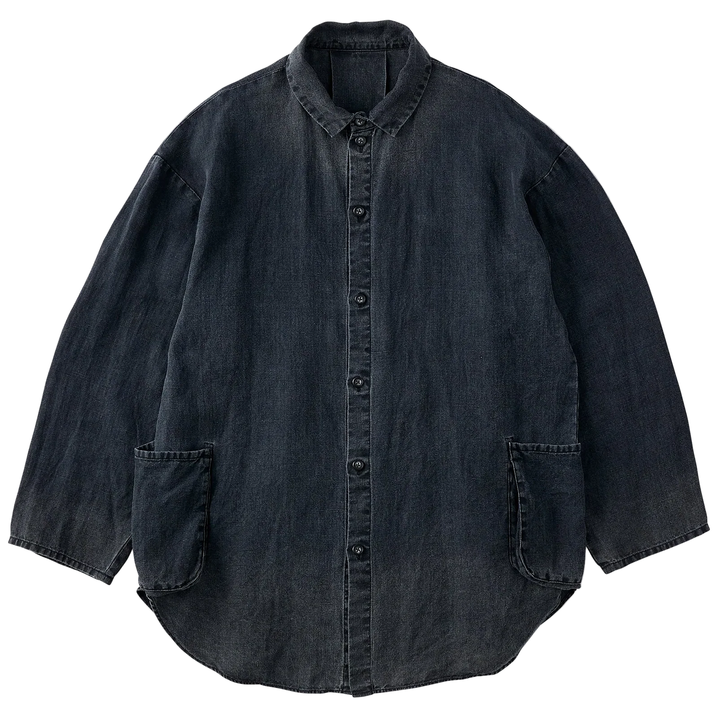 Porter Classic BLACK LINEN SHIRT JACKET