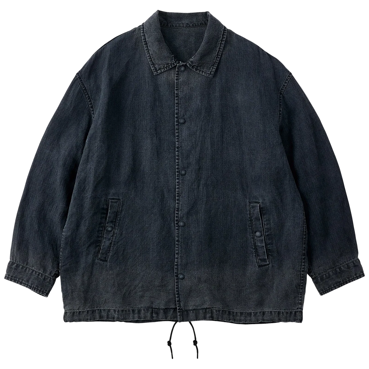 Porter Classic BLACK LINEN COACH JACKET