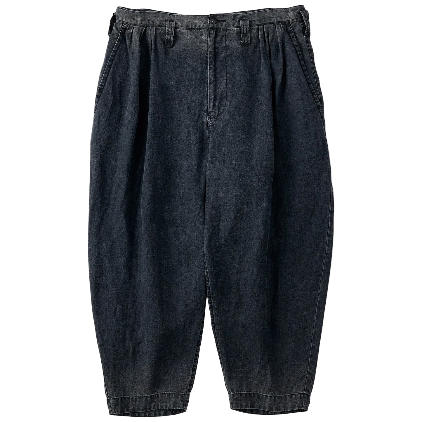 Porter Classic BLACK LINEN BEBOP PANTS