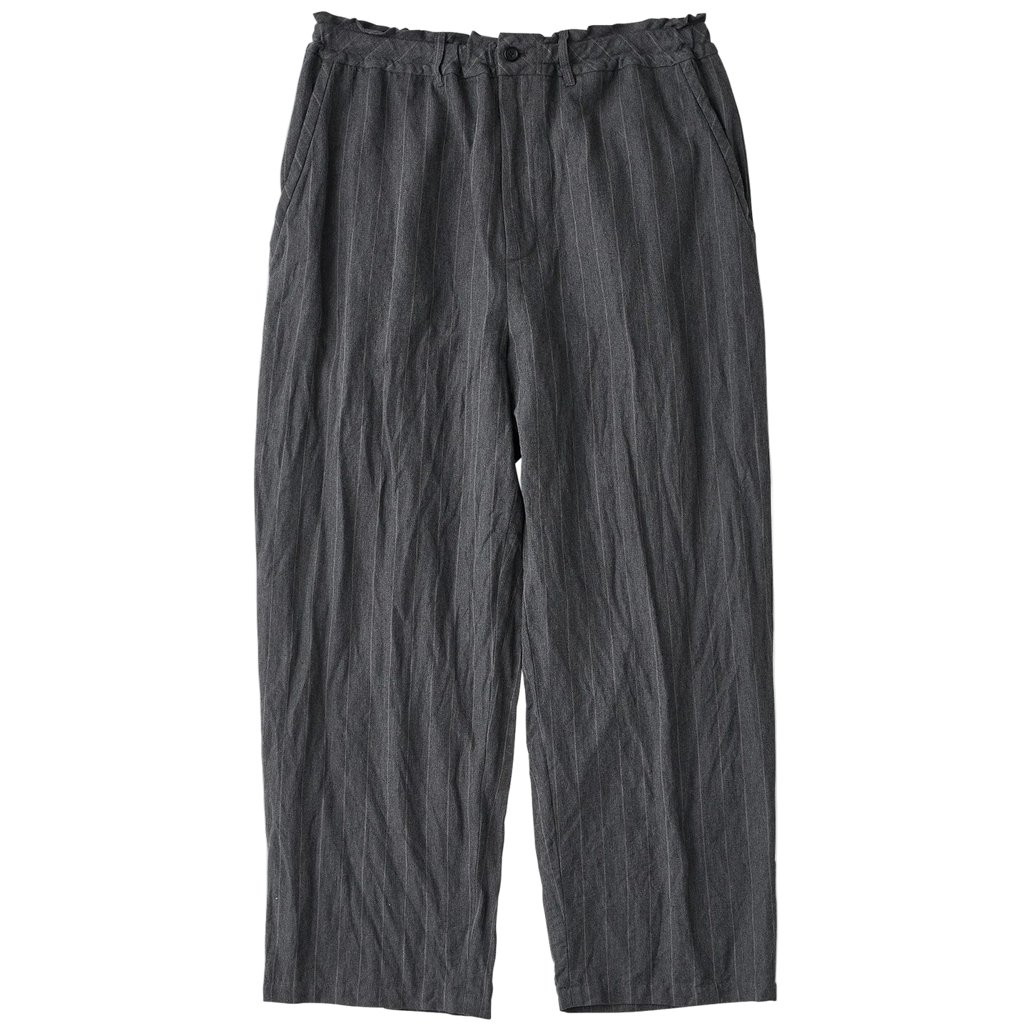 Porter Classic PIN STRIPE LINEN COTTON EASY PANTS