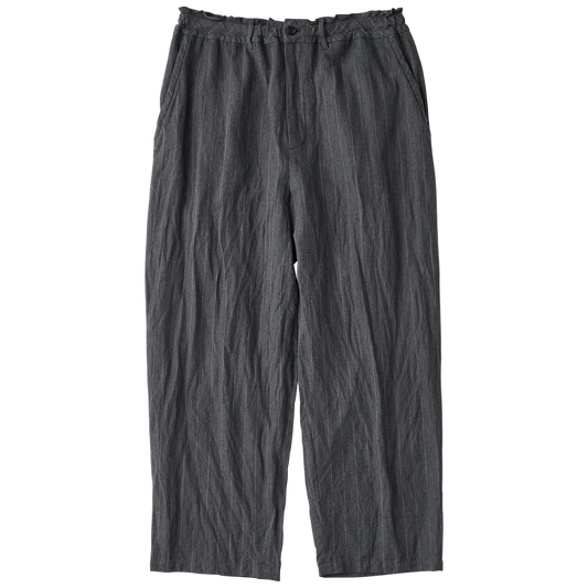 Porter Classic PIN STRIPE LINEN COTTON EASY PANTS
