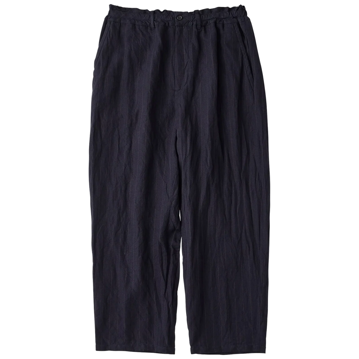 Porter Classic PIN STRIPE LINEN COTTON EASY PANTS