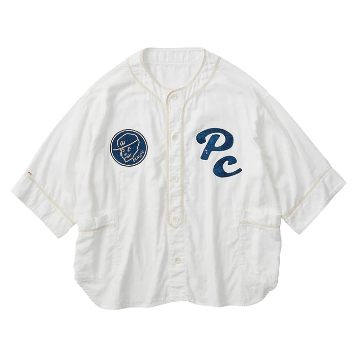 Porter Classic SUVIN GOLD GAUZE BASEBALL SHIRT CUSTOM