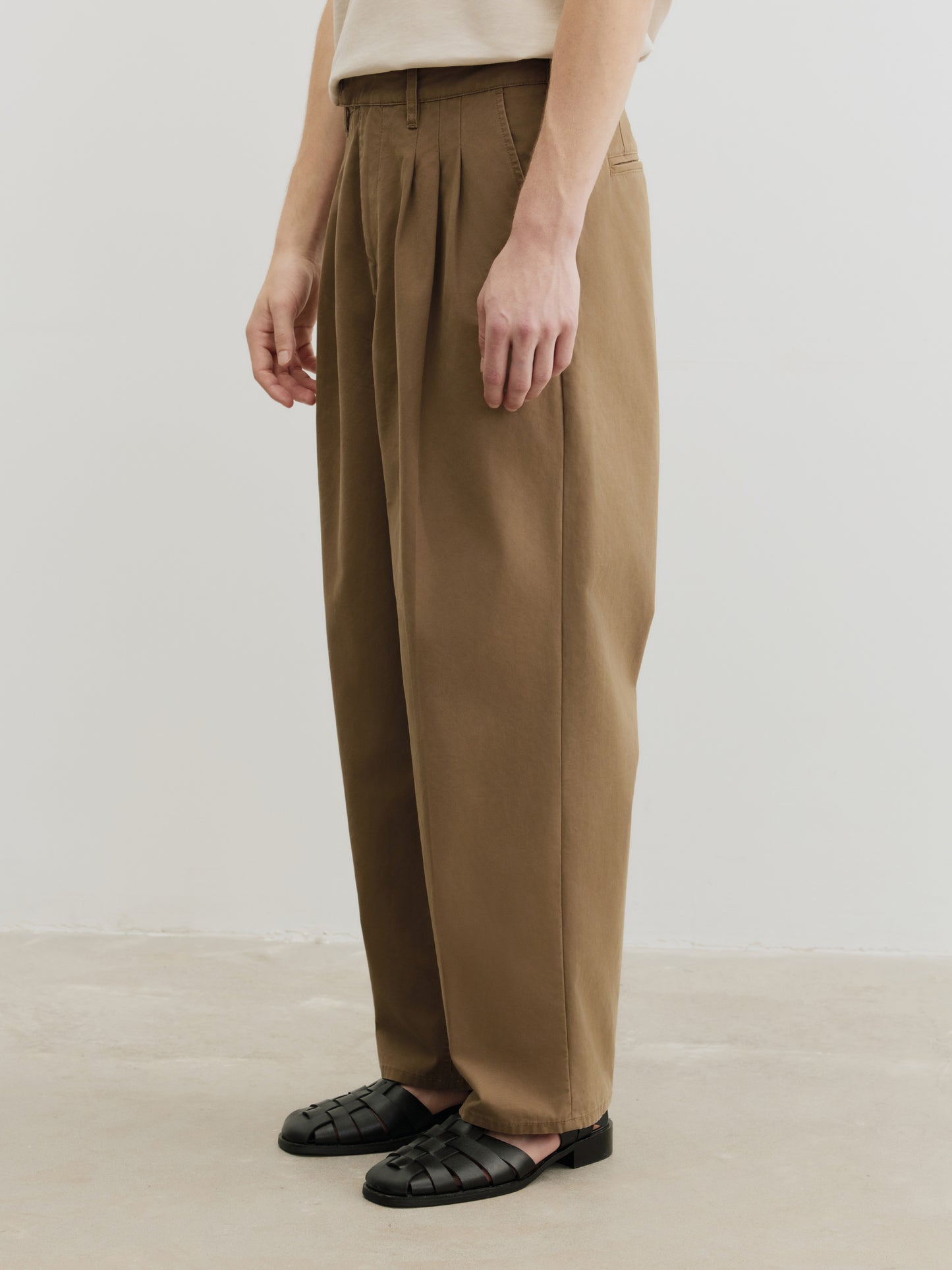 Burcs Twill Loose Straight Pants