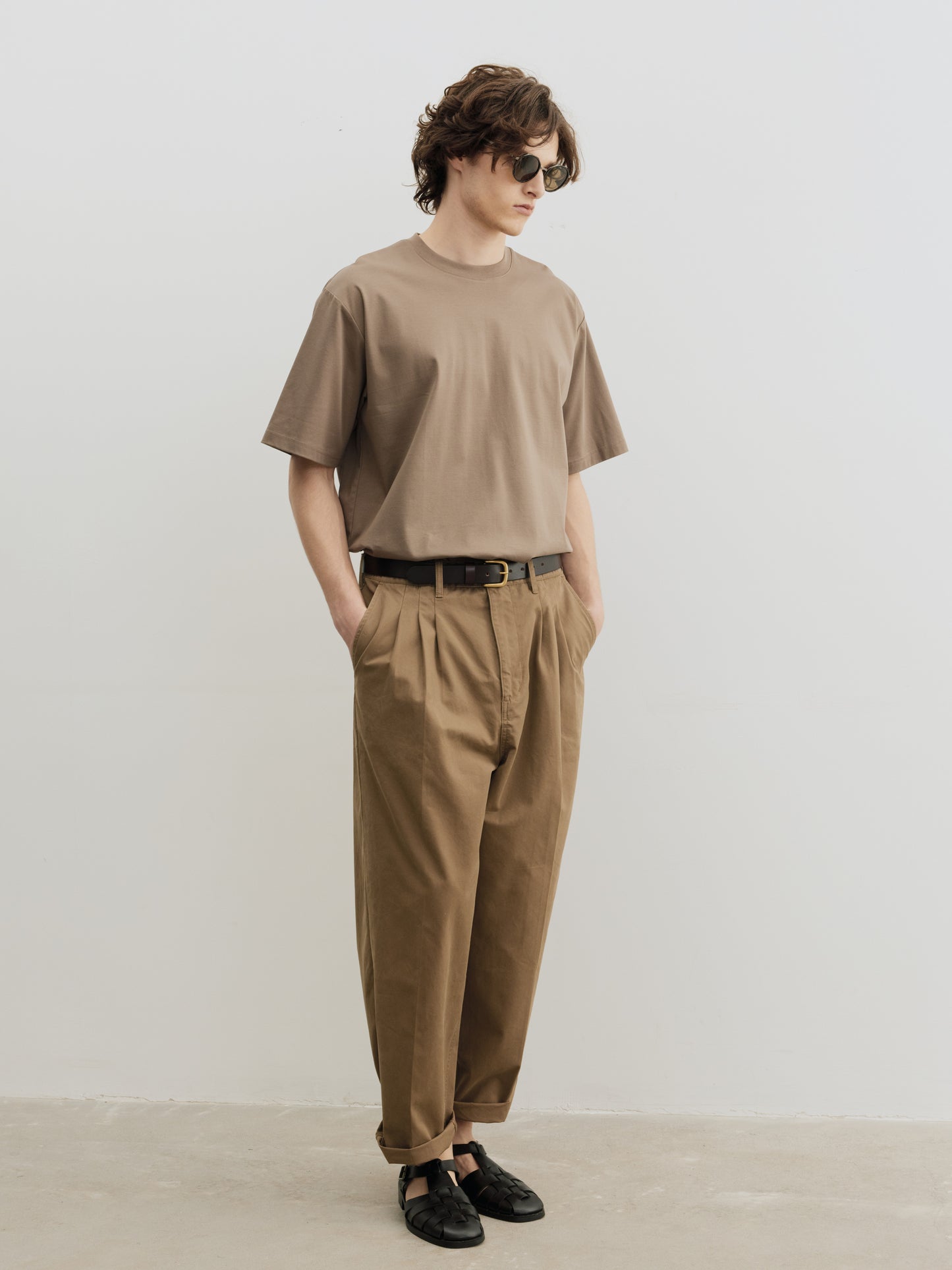 Burcs Twill Loose Straight Pants