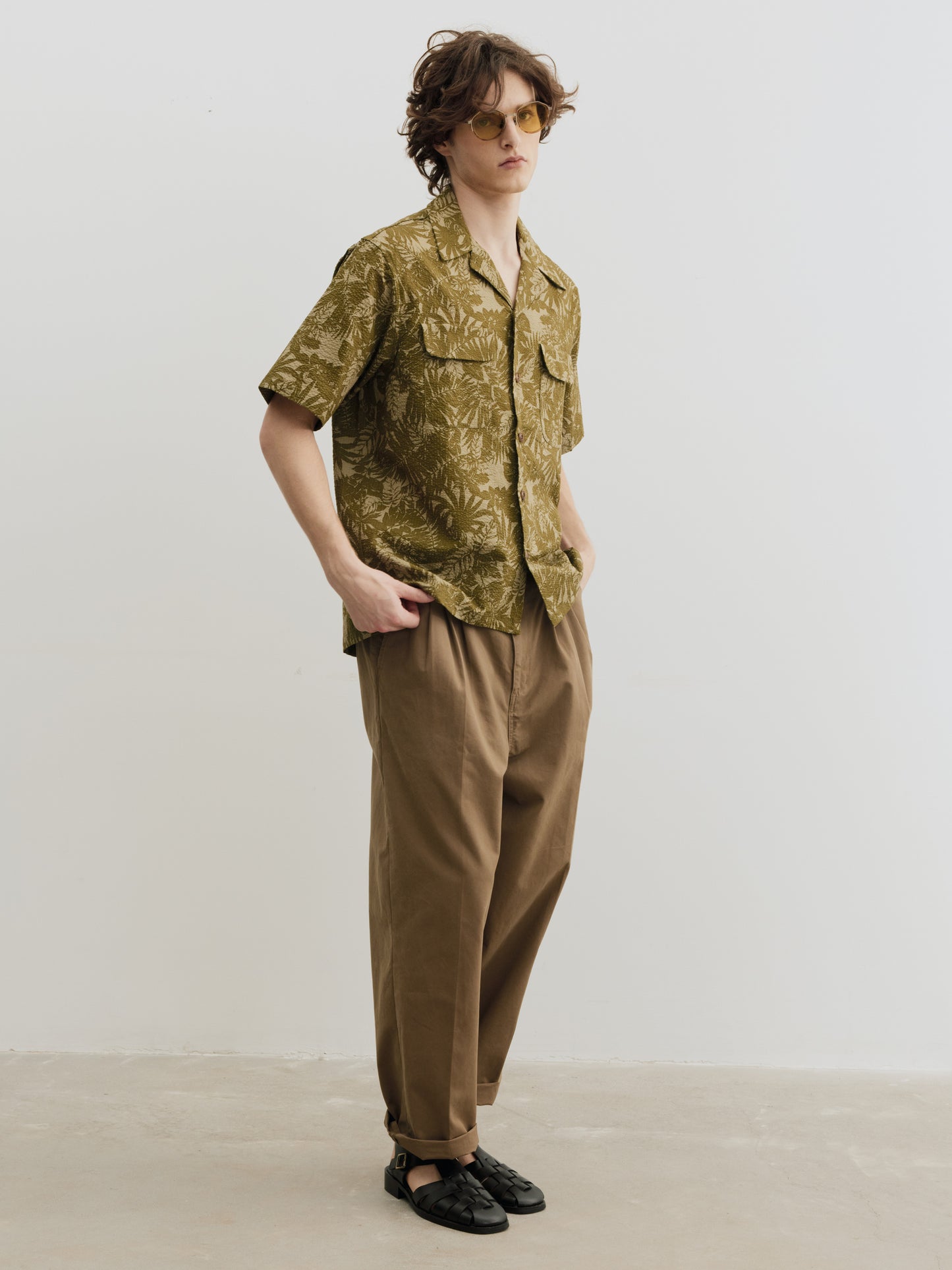 Burcs Twill Loose Straight Pants