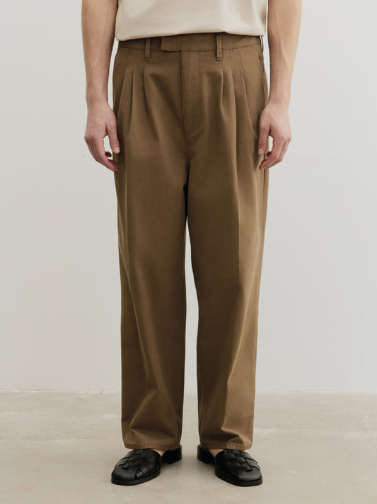 Burcs Twill Loose Straight Pants