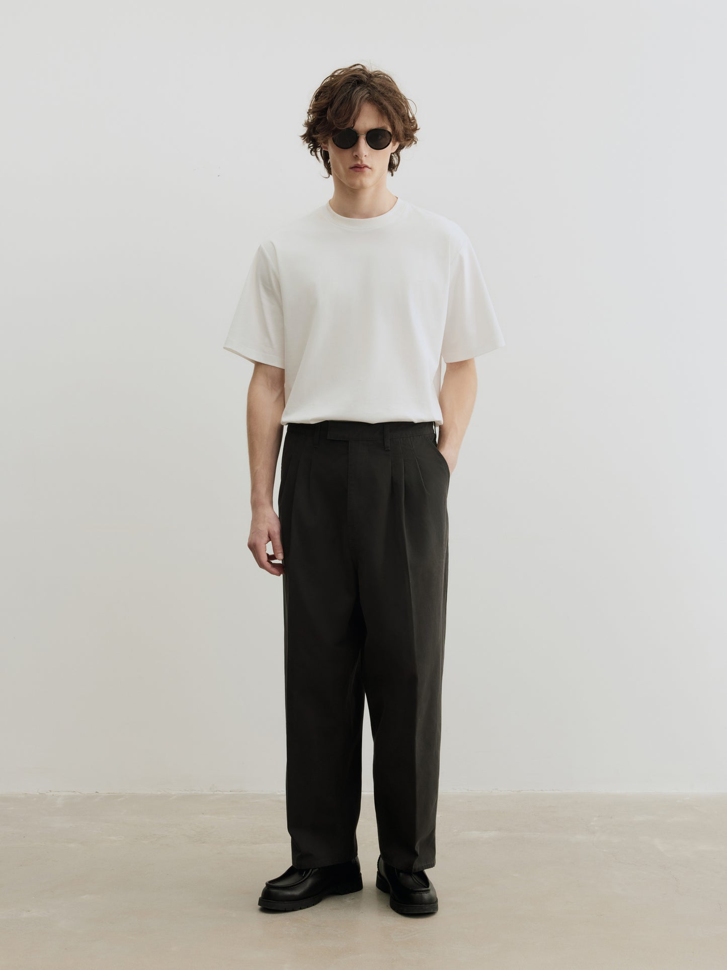 Burcs Twill Loose Straight Pants