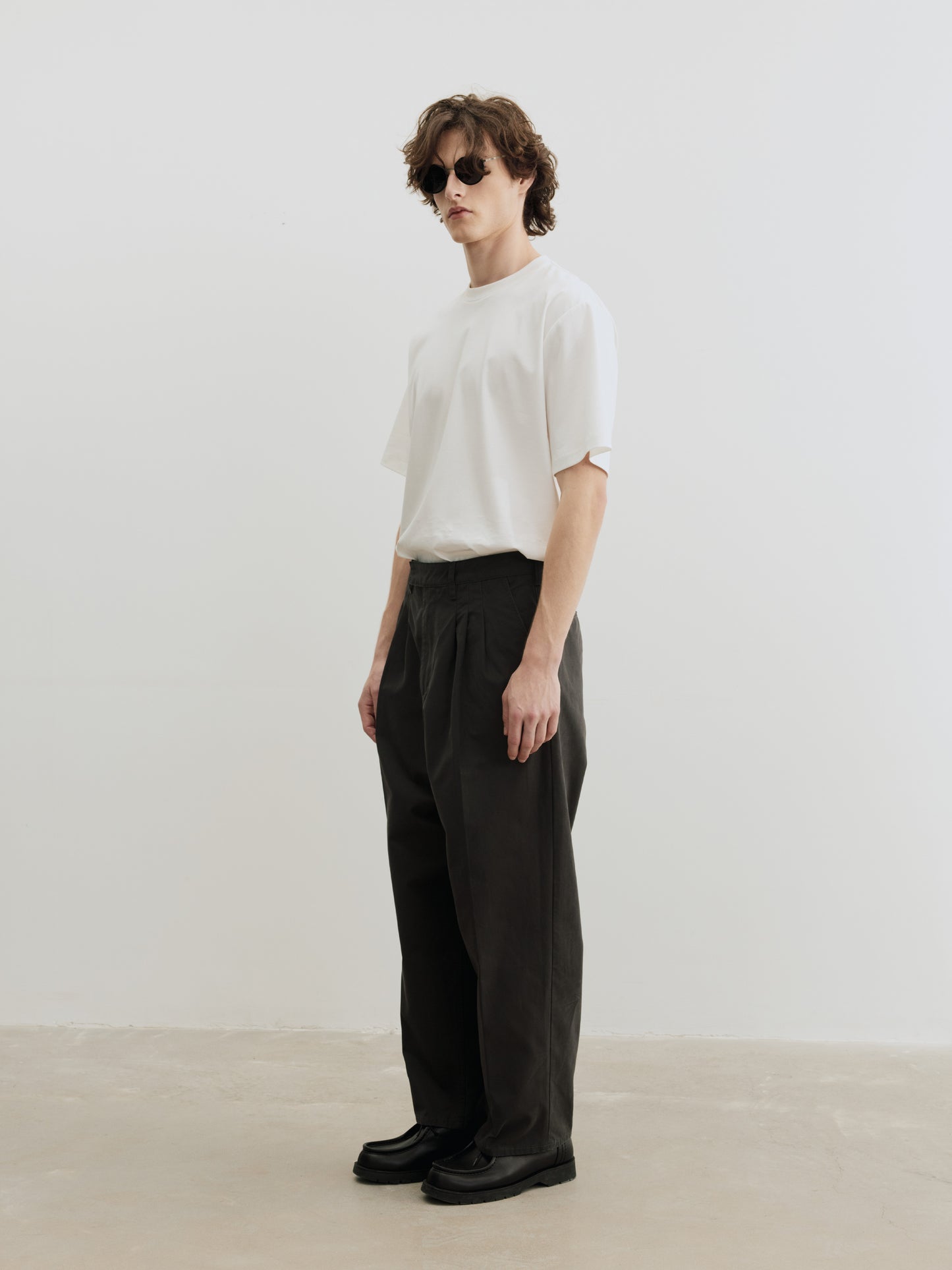 Burcs Twill Loose Straight Pants