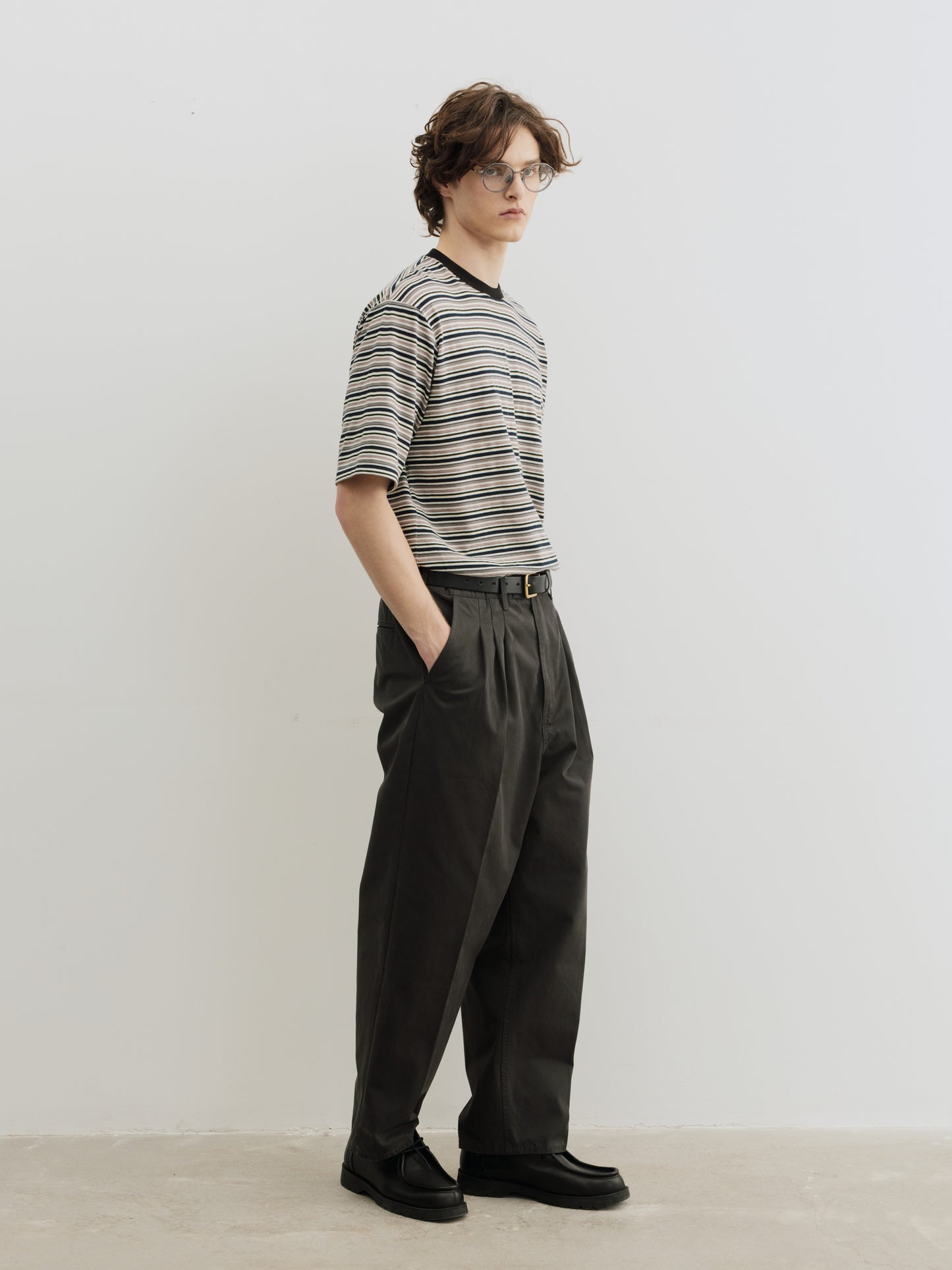 Burcs Twill Loose Straight Pants