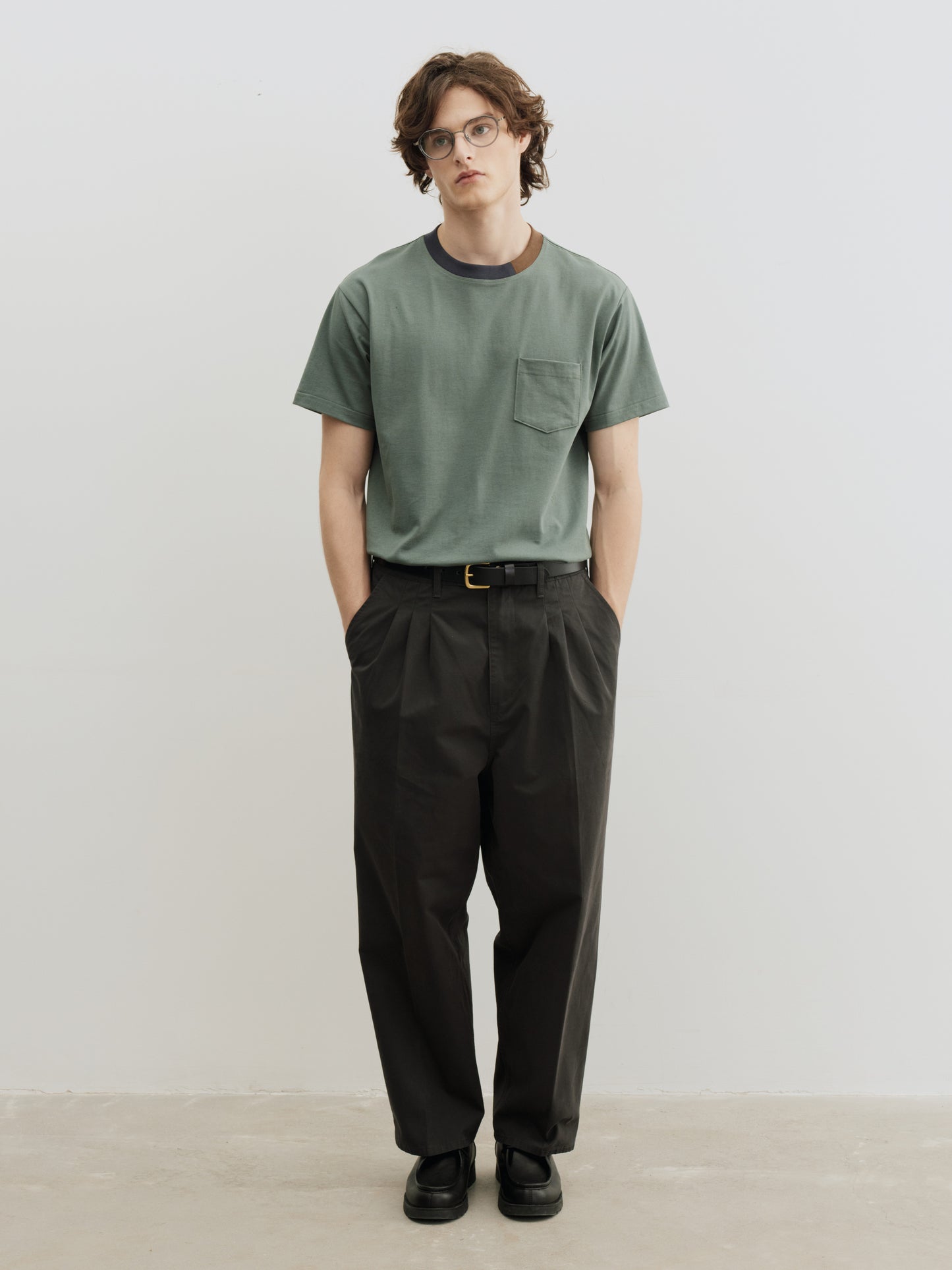 Burcs Twill Loose Straight Pants