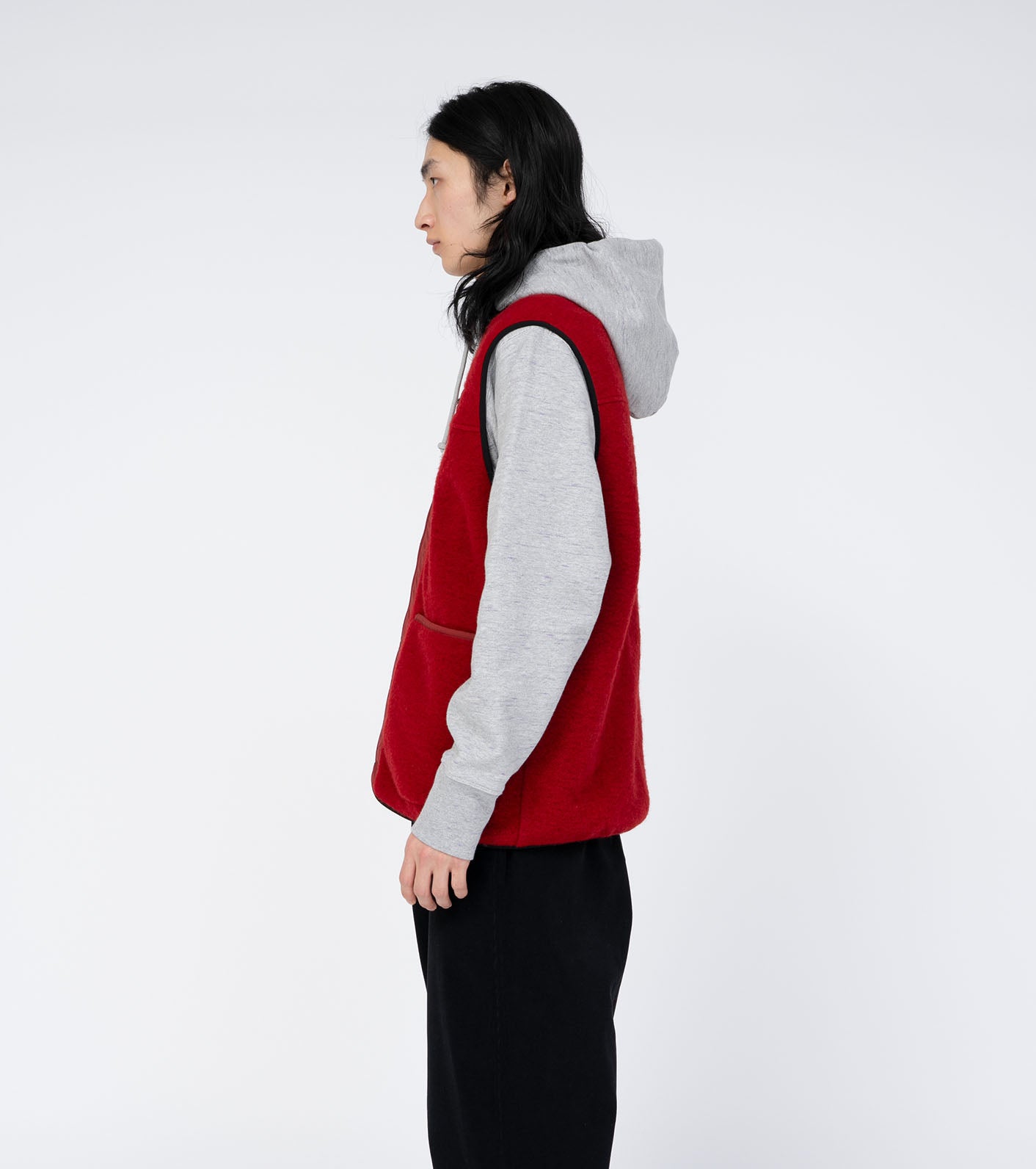 THE NORTH FACE PURPLE LABEL PLAS Wool Fleece Field Vest