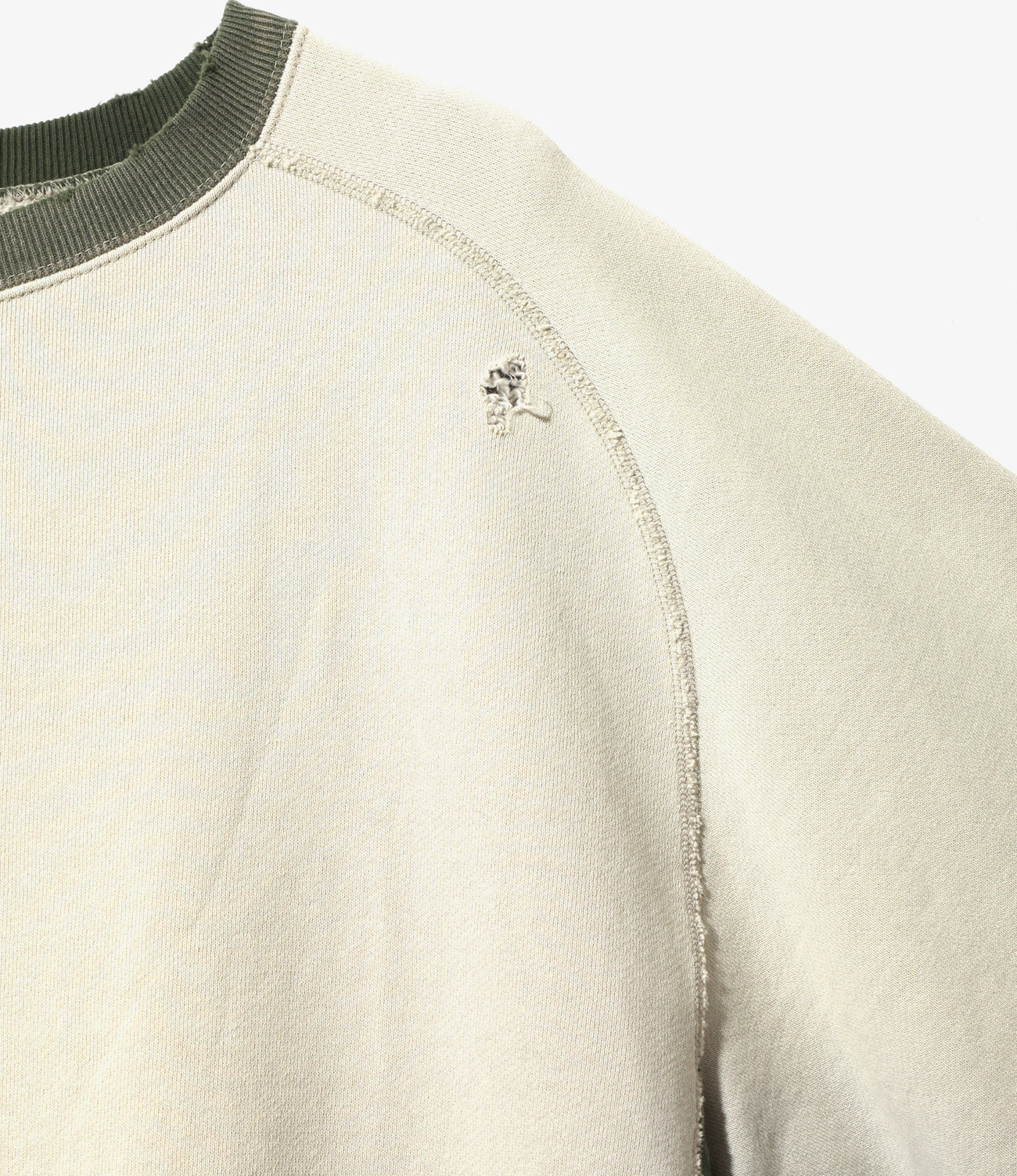 Needles 2-Tone C/N Sweat Shirt - F.Terry