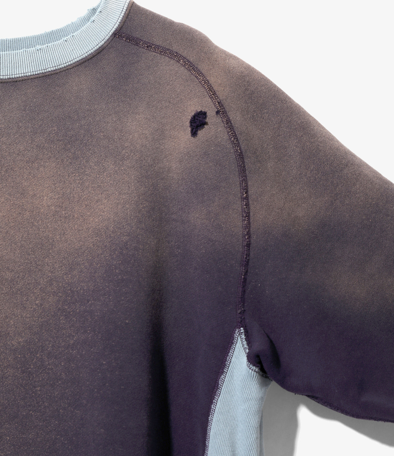 Needles 2-Tone C/N Sweat Shirt - F.Terry