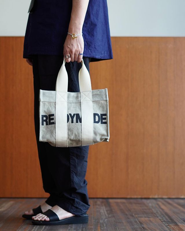 カラーグレーREADYMADE  EASY TOTE SMALL / WHT