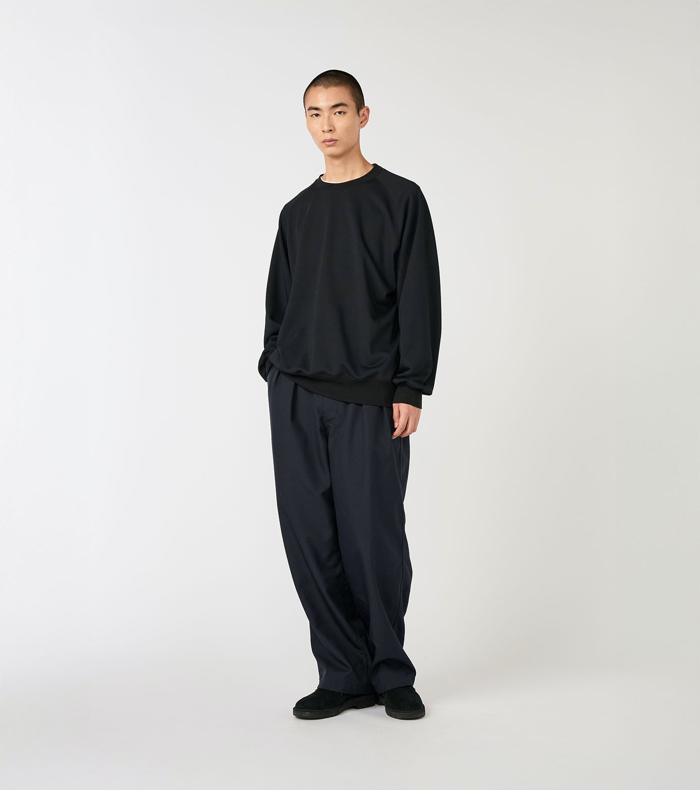 nanamica Polyester Pile Crew Neck Sweat