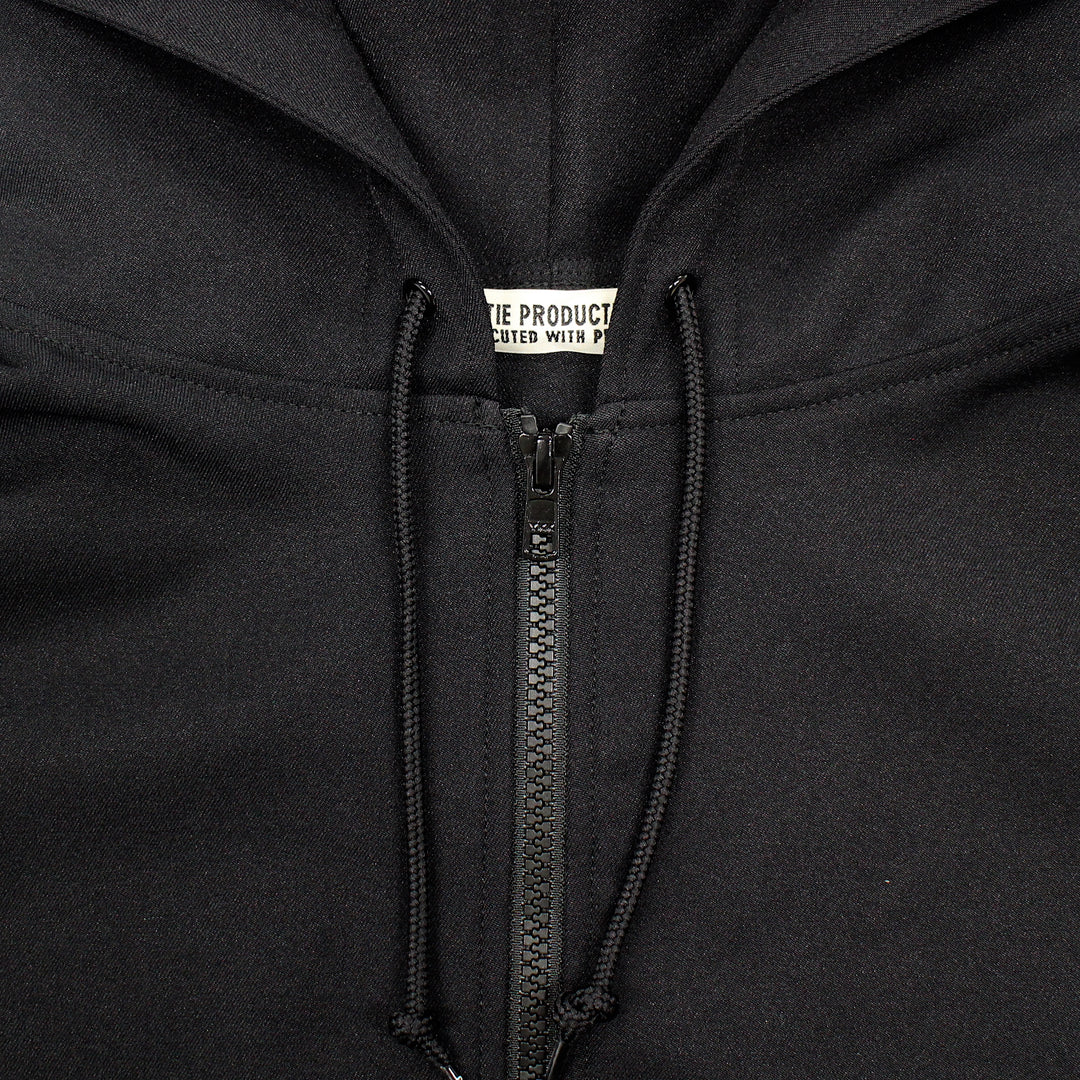 COOTIE PRODUCTIONS POLYESTER TWILL HALF ZIP HOODIE – unexpected store