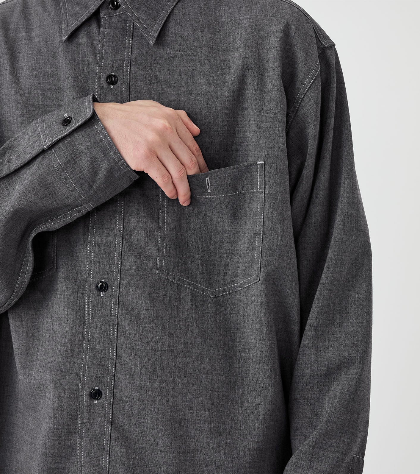 nanamica Polyester Wool Field Shirt