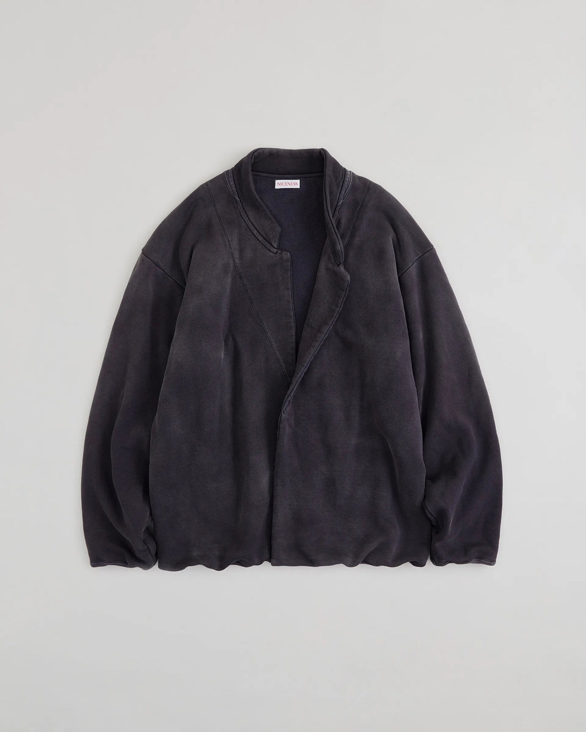 NICENESS LEAD Distressed Sweat Jacket