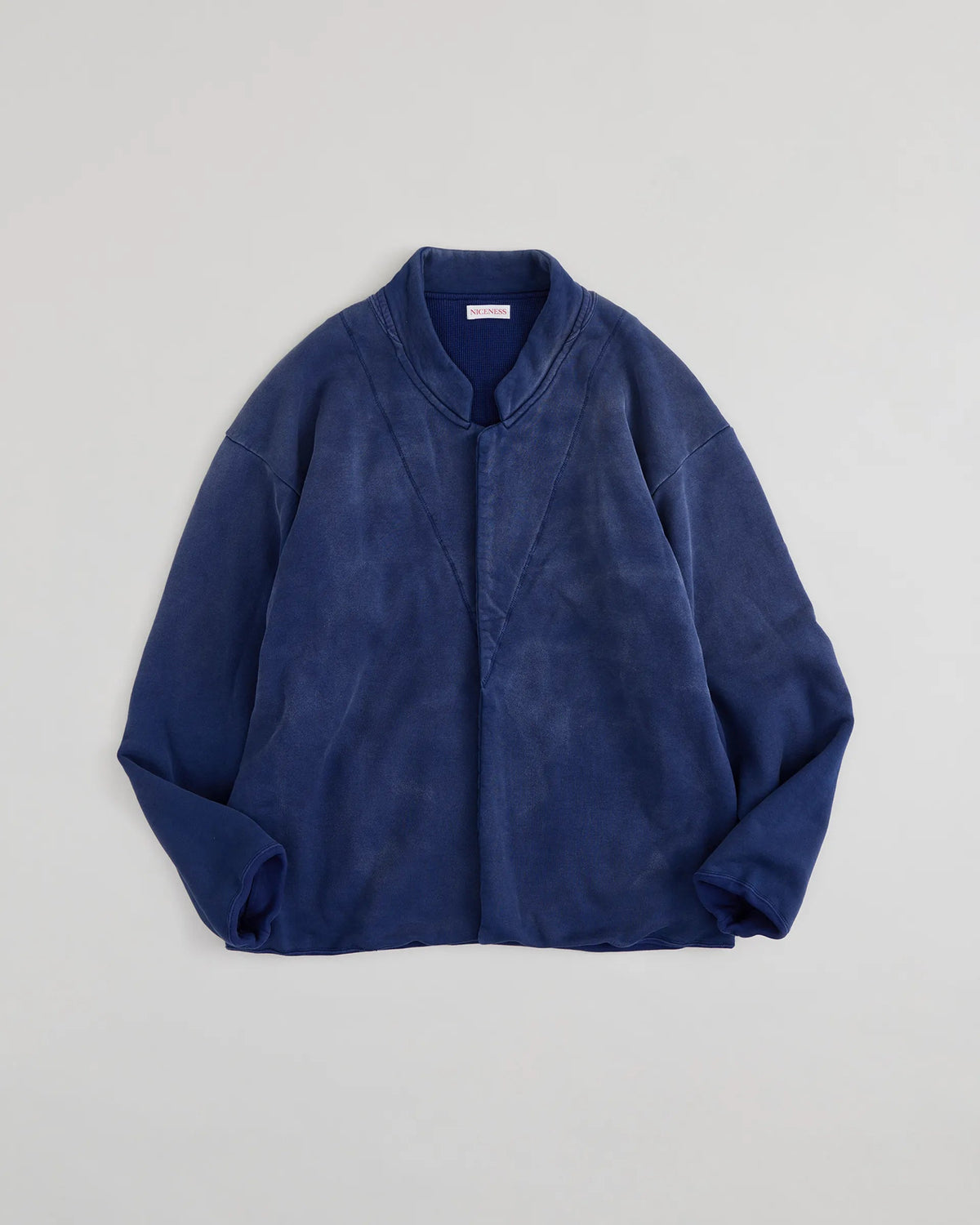 NICENESS LEAD Distressed Sweat Jacket