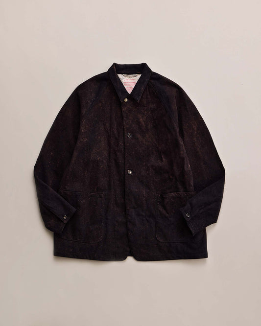 NICENESS LENNOX Bleached Faux Suede Raglan Coverall