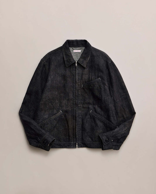 NICENESS N.JETT Printed Canvas Short Blouson