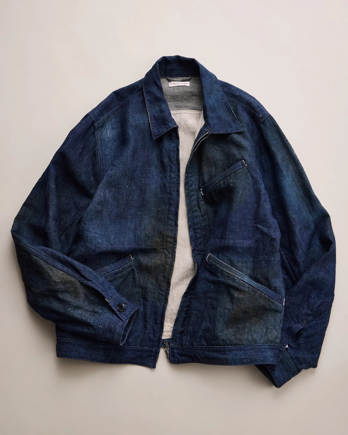 NICENESS N.JETT Printed Canvas Short Blouson