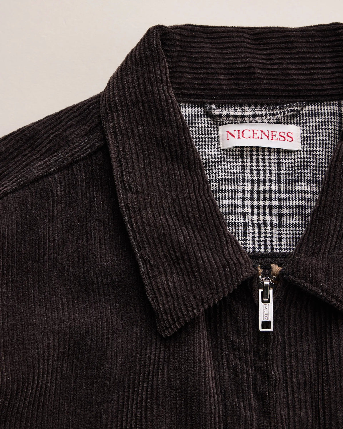 NICENESS S.JETT Silk Corduroy Short Blouson