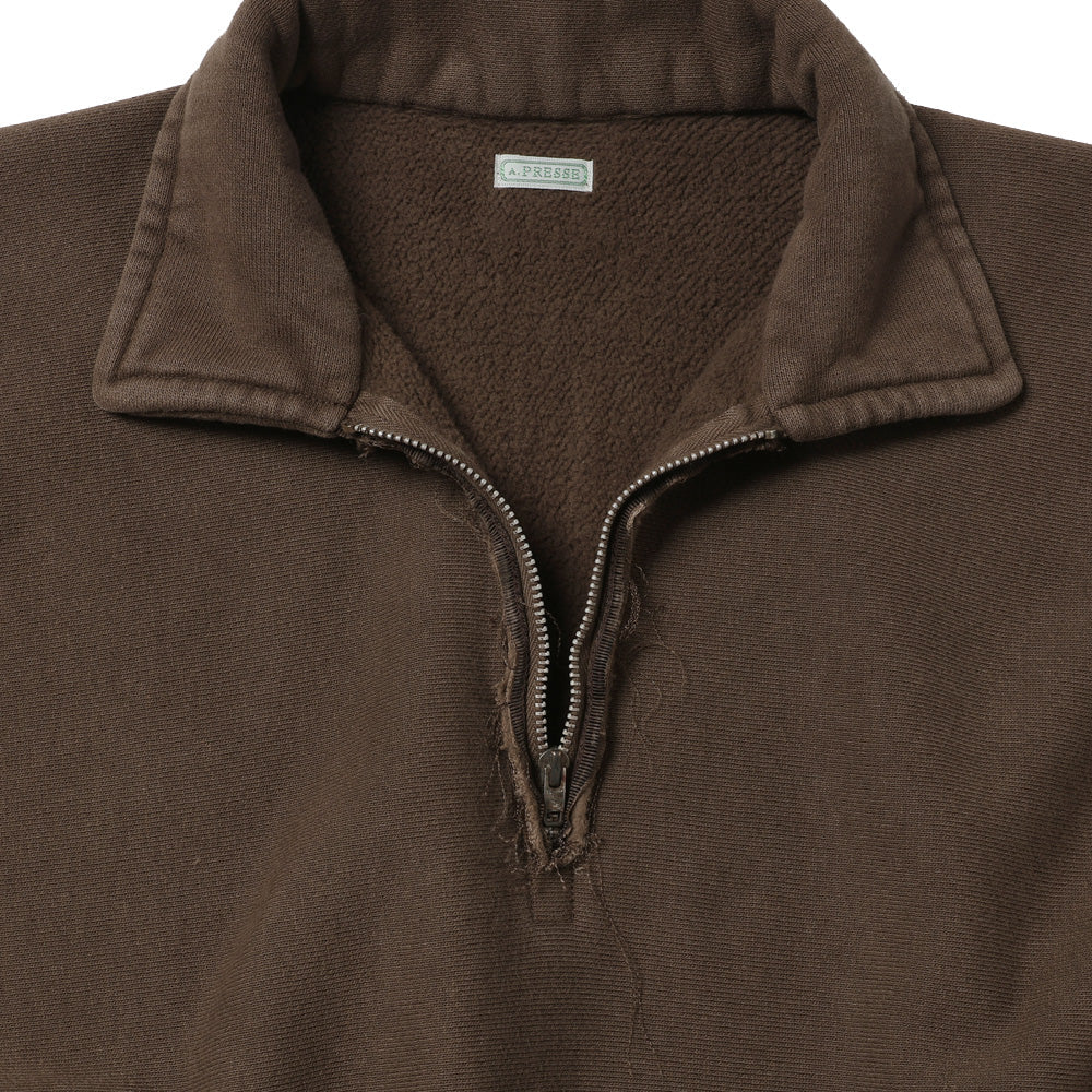 A.PRESSE Vintage Half Zip Sweatshirt