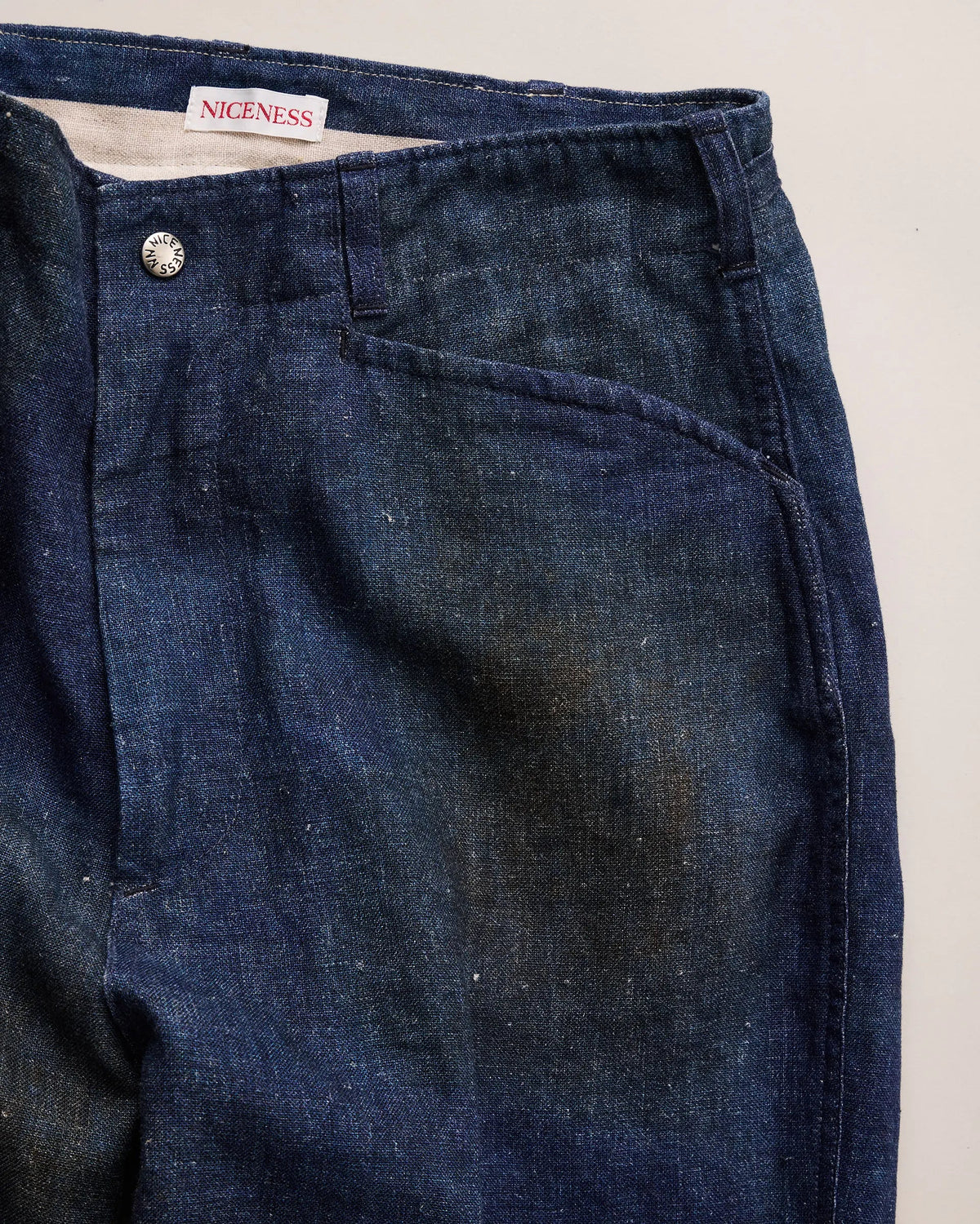 NICENESS N.MORLEY Printed Canvas Frisco Trousers
