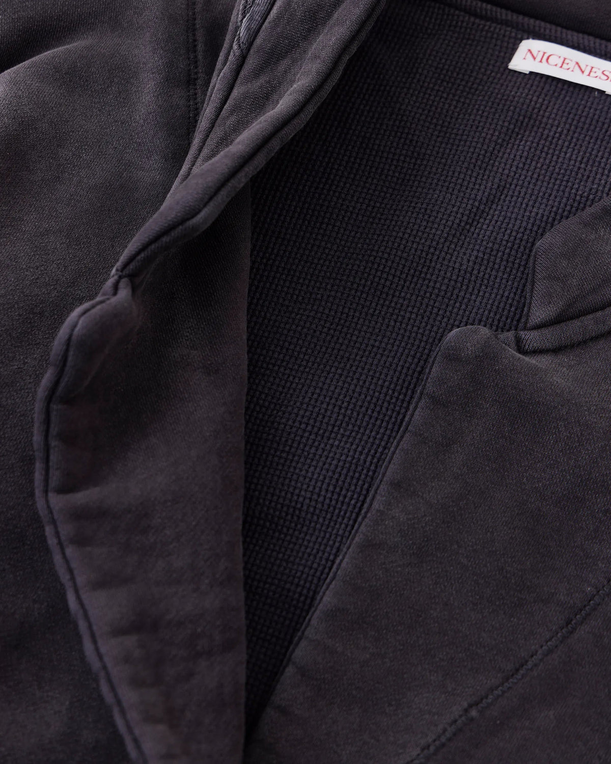 NICENESS LEAD Distressed Sweat Jacket