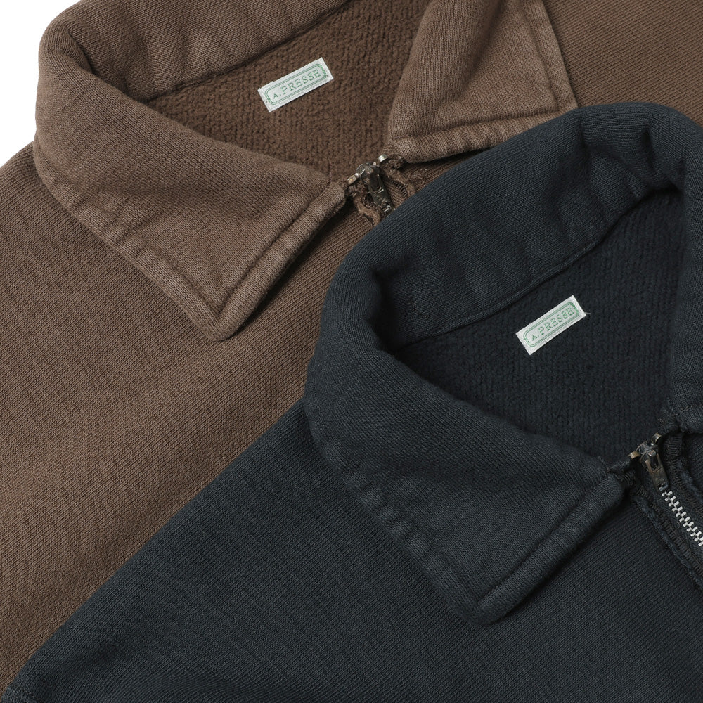 A.PRESSE Vintage Half Zip Sweatshirt