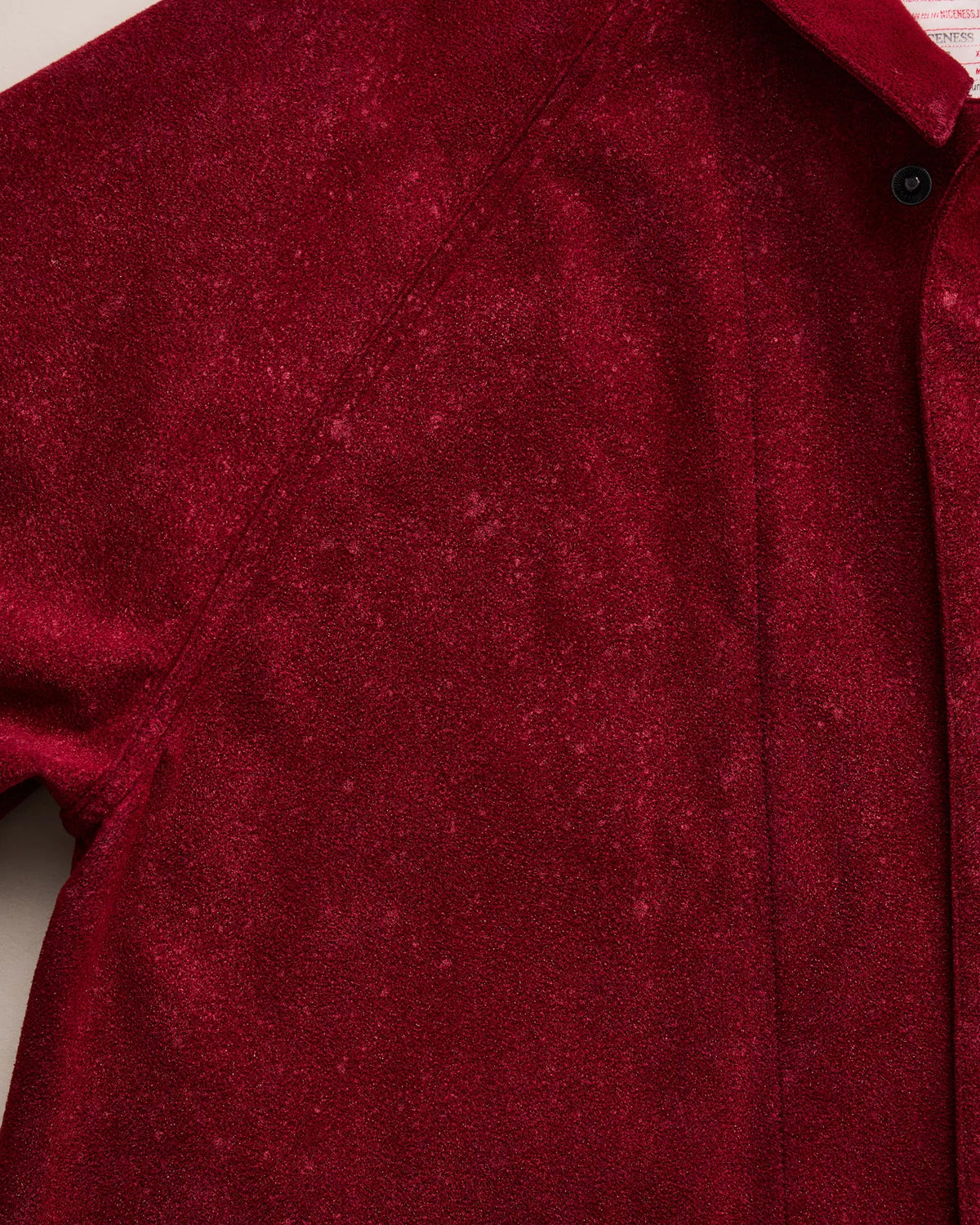 NICENESS LENNOX Bleached Faux Suede Raglan Coverall