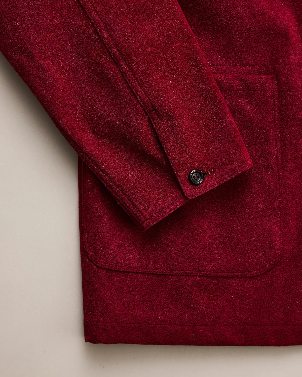 NICENESS LENNOX Bleached Faux Suede Raglan Coverall