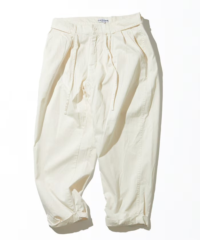 CAHLUMN Extra Long Staple Organic Cotton 2 Tuck Chino Pant