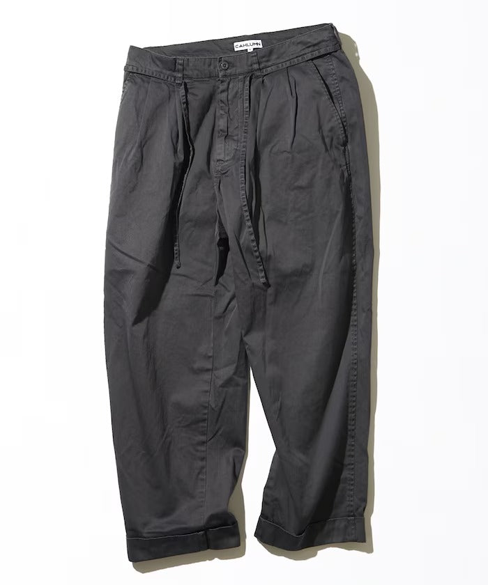 CAHLUMN Extra Long Staple Organic Cotton 2 Tuck Chino Pant