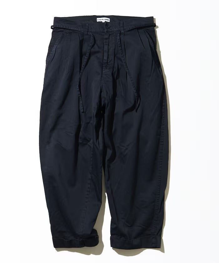 CAHLUMN Extra Long Staple Organic Cotton 2 Tuck Chino Pant