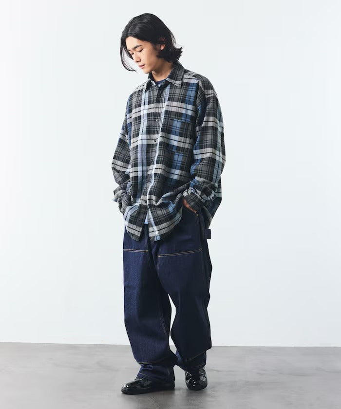NAUTICA JAPAN Relaxed Fit Heavy Flannel Check Shirt