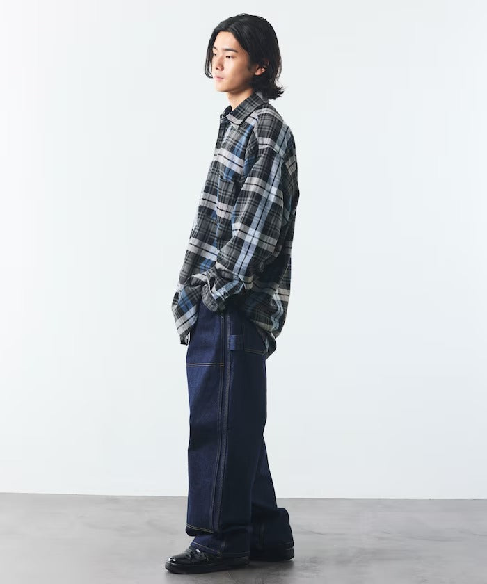 NAUTICA JAPAN Relaxed Fit Heavy Flannel Check Shirt