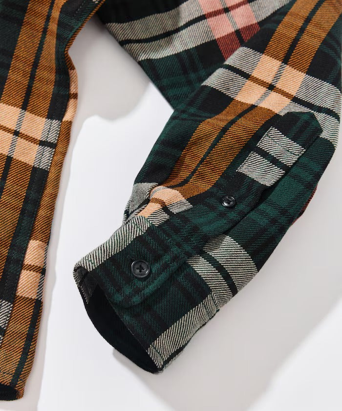 NAUTICA JAPAN Relaxed Fit Heavy Flannel Check Shirt
