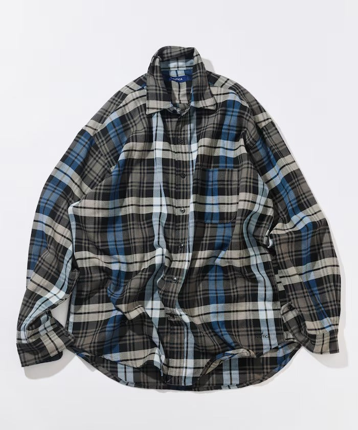 NAUTICA JAPAN Relaxed Fit Heavy Flannel Check Shirt
