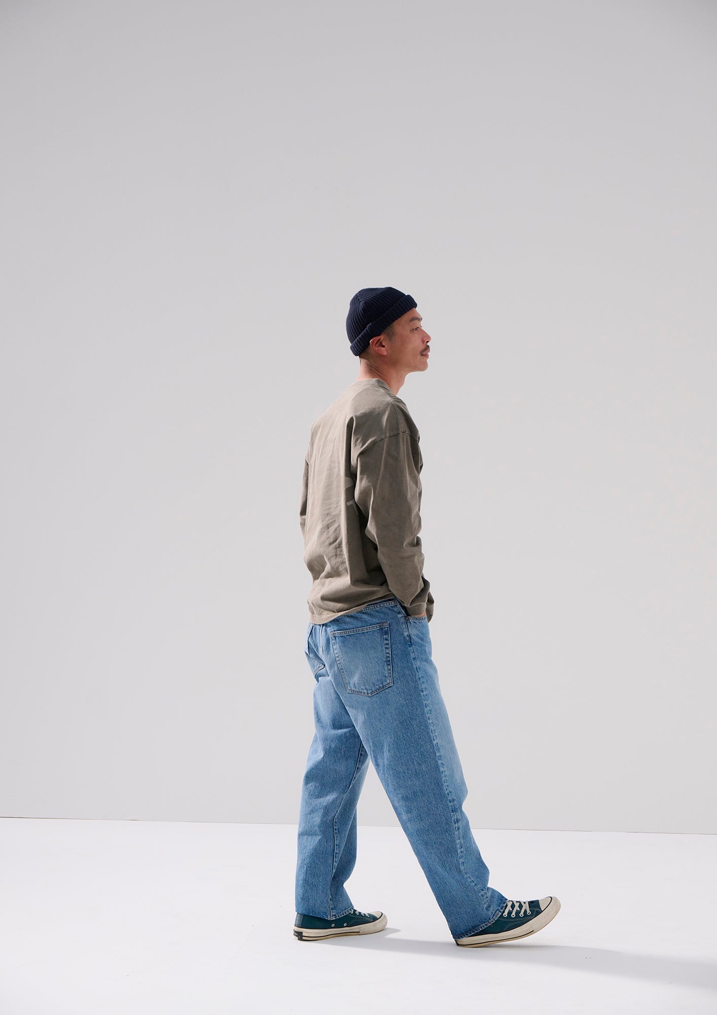 DESCENDANT 1995 DENIM TROUSERS BAGGY HARD WASH