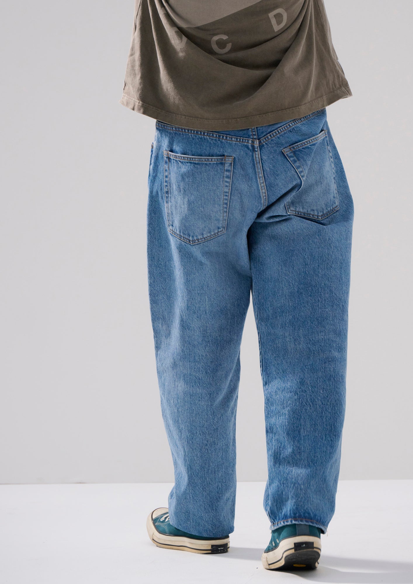 DESCENDANT 1995 DENIM TROUSERS BAGGY HARD WASH