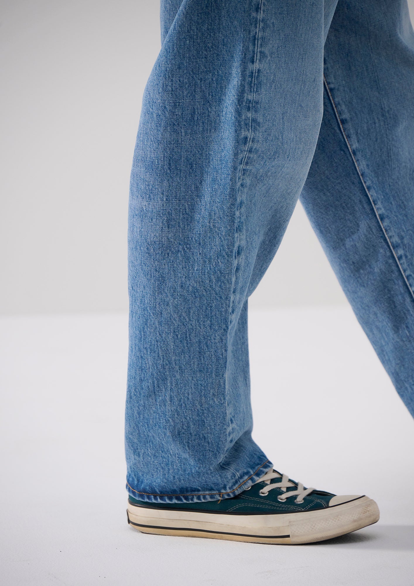 DESCENDANT 1995 DENIM TROUSERS BAGGY HARD WASH