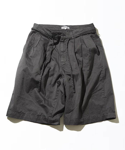 CAHLUMN Extra Long Staple Organic Cotton 2 Tuck Chino Shorts