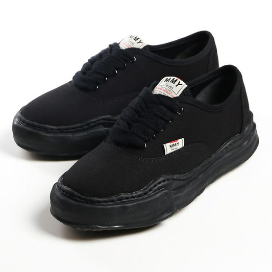 Maison MIHARA YASUHIRO BAKER Original Sole Canvas Lowtop Sneaker Black x Black