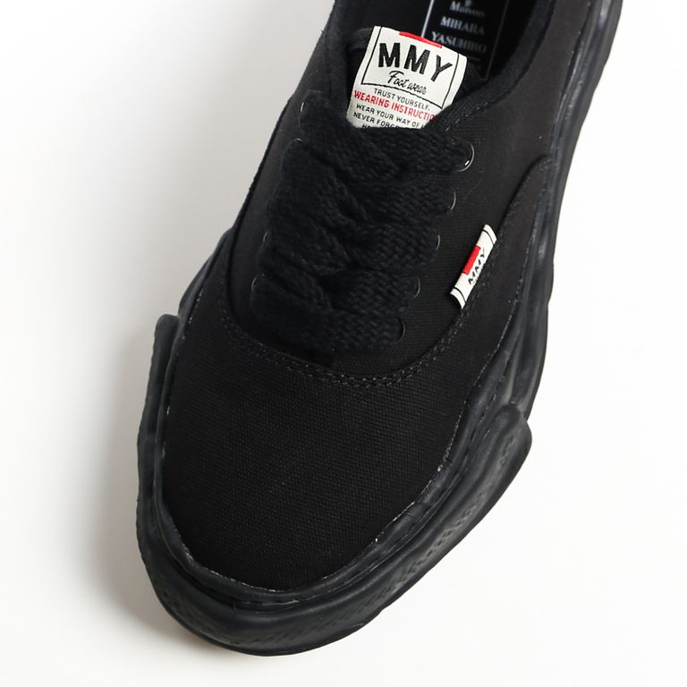 Maison MIHARA YASUHIRO BAKER Original Sole Canvas Lowtop Sneaker Black x Black