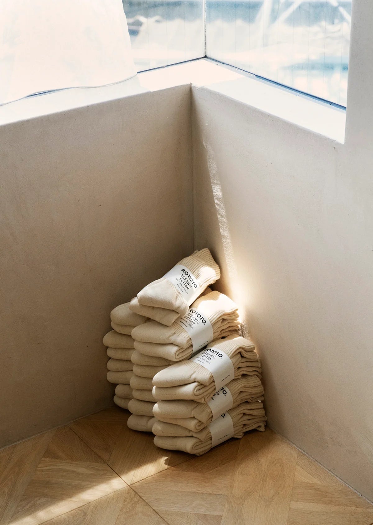 RoToTo ORGANIC DAILY 3 PACK CREW SOCKS