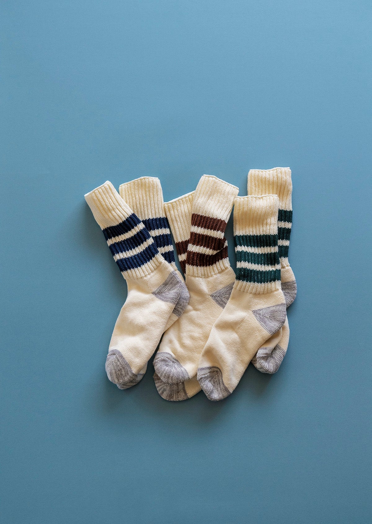 RoToTo COARSE RIBBED OLDSCHOOL CREW SOCKS